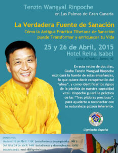 Cartel retiro 2015 La Verdadera Fuente de sanacion
