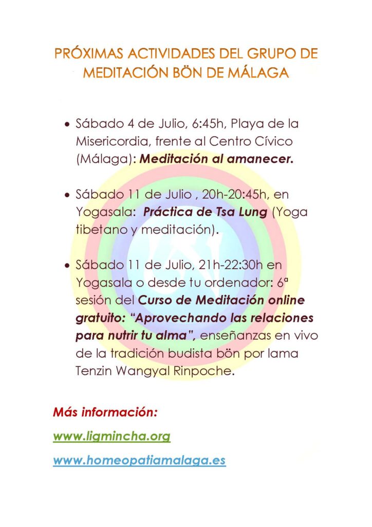 Próximas actividades junio
